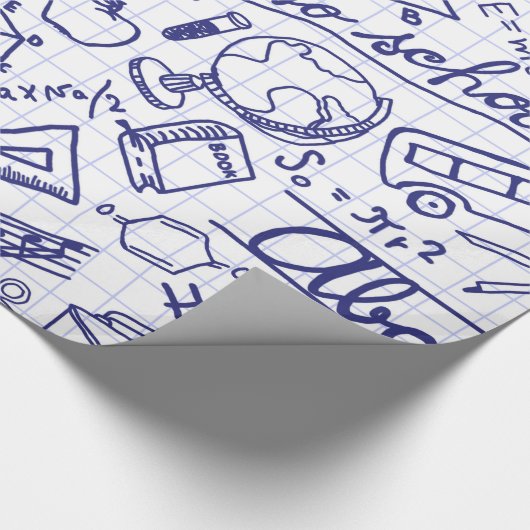 Schulmuster Geschenkpapier (Ecke)