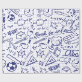 Schulmuster Geschenkpapier (Flach)