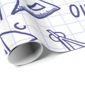 Schulmuster Geschenkpapier (Rolleneckpunkt)