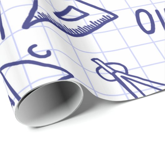 Schulmuster Geschenkpapier (Rolleneckpunkt)