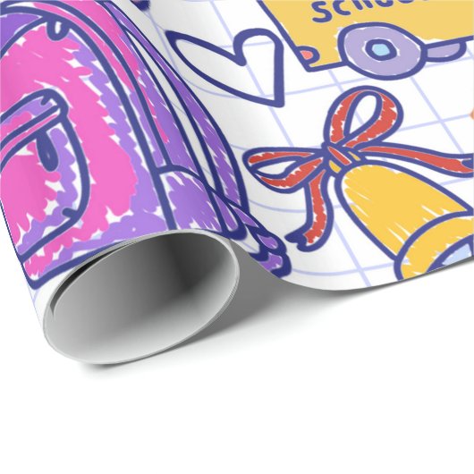 Schulmuster Geschenkpapier (Rolleneckpunkt)