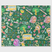 Schulmuster Geschenkpapier (Flach)