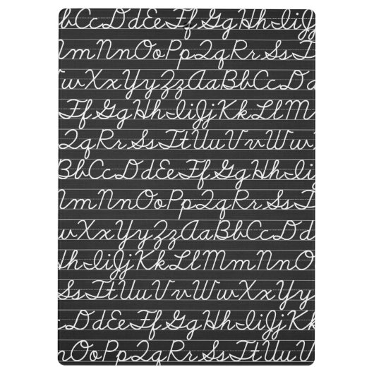 Schulmuster Klemmbrett (Rückseite)