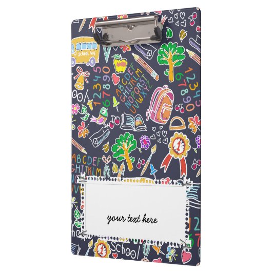 Schulmuster Klemmbrett (Links)