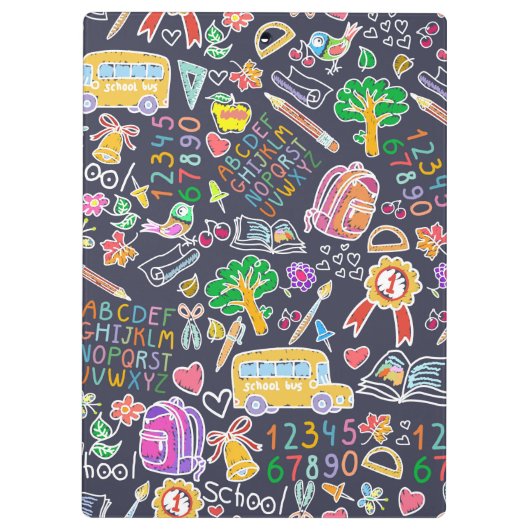 Schulmuster Klemmbrett (Rückseite)