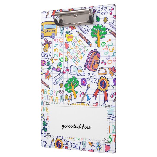 Schulmuster Klemmbrett (Links)