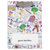 Schulmuster Klemmbrett (Vorderseite)