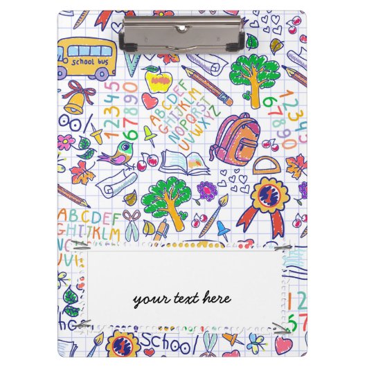 Schulmuster Klemmbrett (Vorderseite)