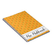 Schulmuster mit Regenbogenwarenschule Notizblock (Rechte Seite)