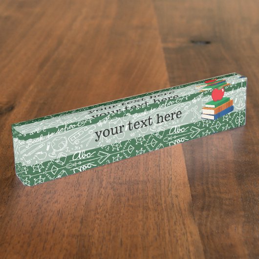 Schulmuster Namensplakette (Seite)