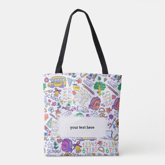 Schulmuster Tasche (Rückseite)