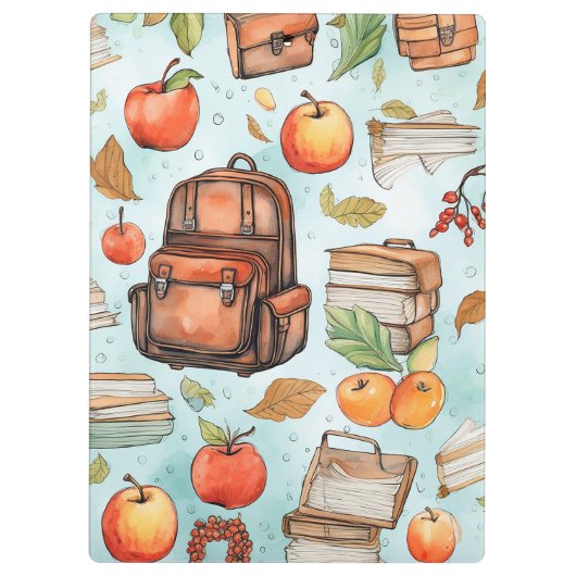 Schulmuster-Zwischenablage Klemmbrett (Rückseite)