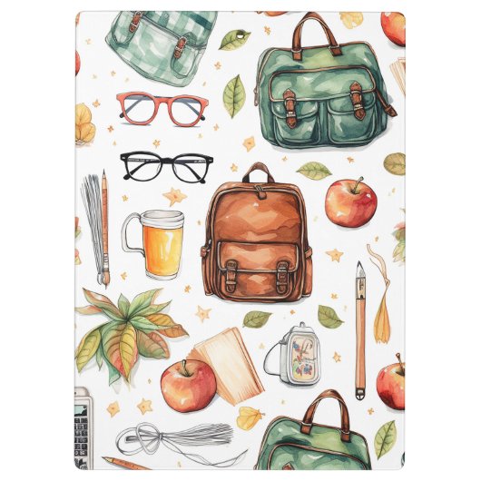 Schulmuster-Zwischenablage Klemmbrett (Rückseite)