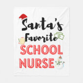 Schulnahrung Weihnachten Fleecedecke (Vorderseite)