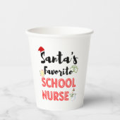 Schulnahrung Weihnachten Pappbecher (Vorderseite)