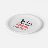 Schulnahrung Weihnachten Pappteller (Schrägansicht)