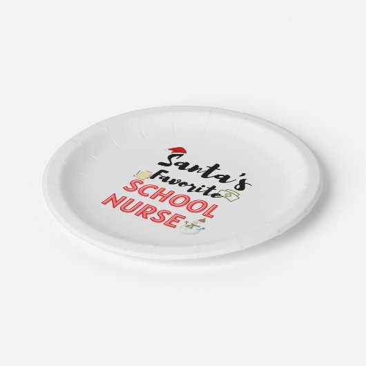 Schulnahrung Weihnachten Pappteller (Schrägansicht)