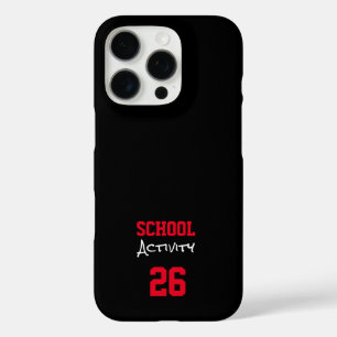 Schulname Farben JAHR Aktivität Team Geist iPhone 16 Pro Hülle