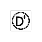 SCHULNOTE D PLUS STEMPEL AUS GUMMI (Prägung)