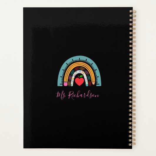 Schulobjekte Regenbogenlehre ist mein Jam Planer (Rückseite)