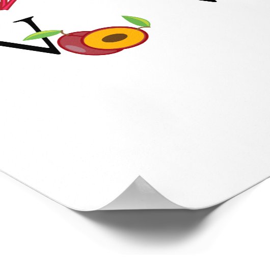 Schulobstprogramm Gemüse ABC Alphabet Unterricht Poster (Ecke)