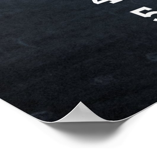 Schulordnung Chalkboard-Klasse Poster (Ecke)