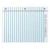 Schulordnung Notizblock (Vorderseite)