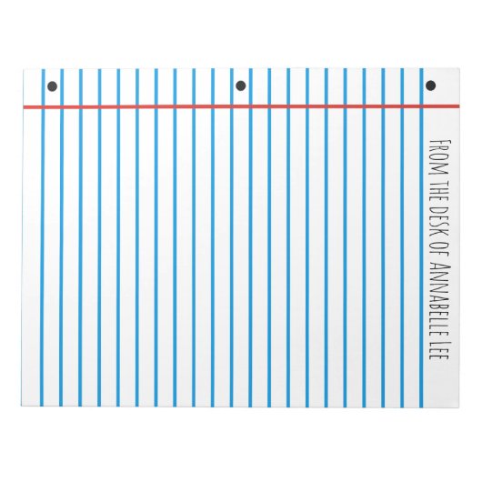 Schulordnung Notizblock (Vorderseite)