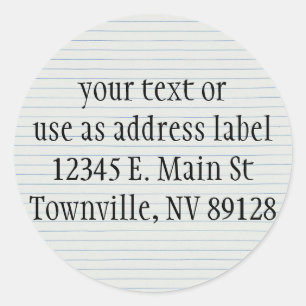 Schulpapier Runder Aufkleber