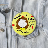 Schulpersonalisierter Knopf - fertigen Sie den Button (Beispiel)