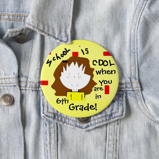 Schulpersonalisierter Knopf - fertigen Sie den Button (Beispiel)