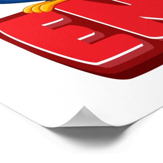 Schulposter - Englischlehrer Poster (Ecke)