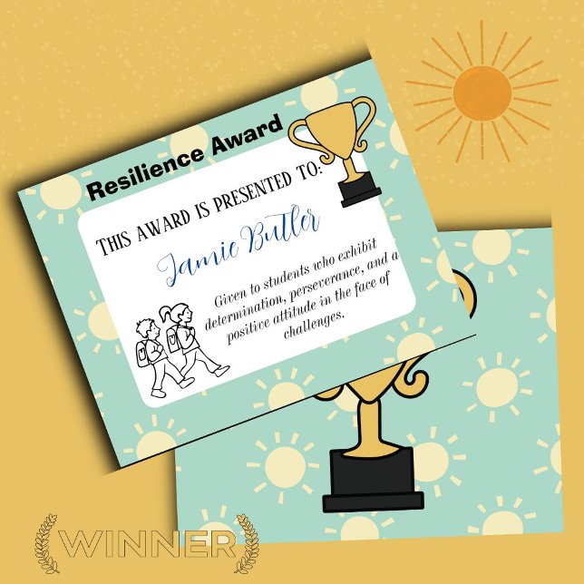 Schulprämie Schülerbelohnung (resilence reward)