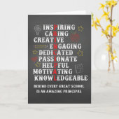 Schulprinzessorin Dank Chalkboard Karte (Gelbe Blume)