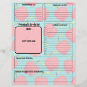 Schulprinzips - benutzerdefinierbare Aufgabenliste (Vorderseite)