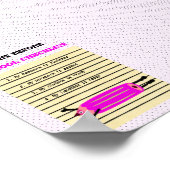 Schulprüfliste Poster (Ecke)