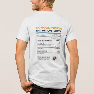Schulpsychologe Ernährungsfakten™ T-Shirt Tri-Blend Shirt