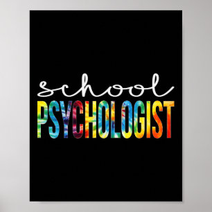 Schulpsychologe Gefärbte Krawatte Bewertung Tag Ck Poster