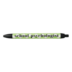 Schulpsychologe-grüner und weißer Zickzack Stift