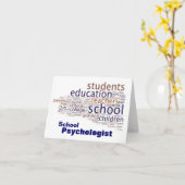 Schulpsychologe-Mitteilungskarten Karte (Gelbe Blume)