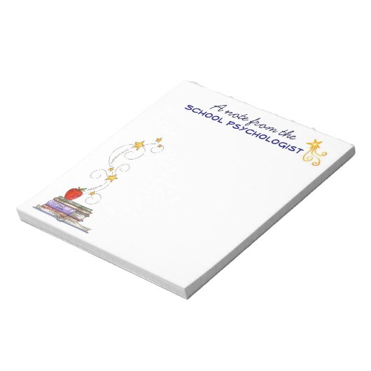 Schulpsychologe Notepad Notizblock (Rotiert)
