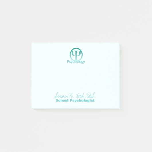 Schulpsychologe Posten-it® Anmerkungen Post-it Klebezettel (Vorderseite)