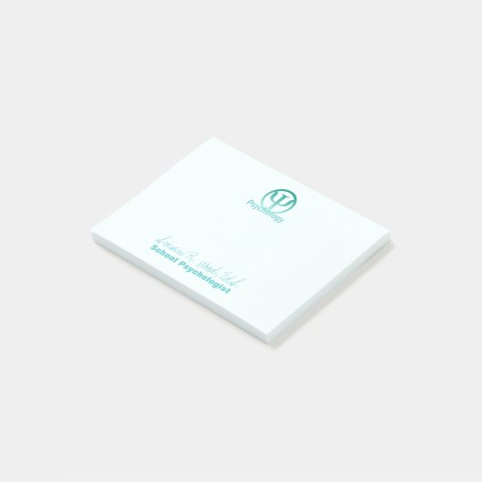 Schulpsychologe Posten-it® Anmerkungen Post-it Klebezettel (angewinkelt)