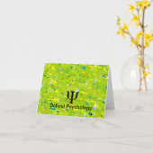 Schulpsychologie Abstrakte Mitteilungskarten (Gelbe Blume)