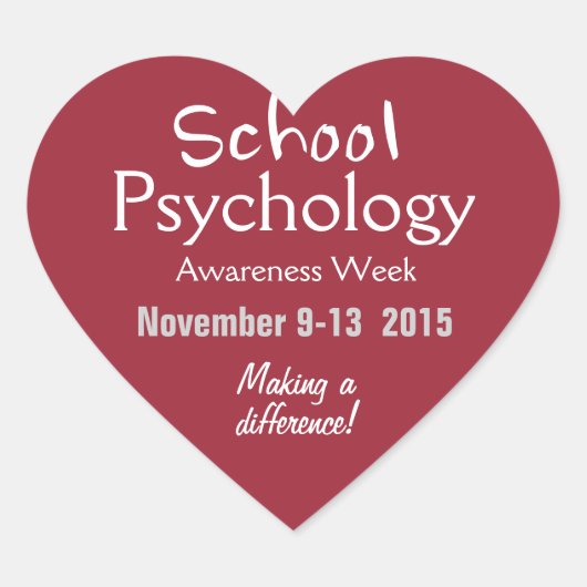 Schulpsychologie-Feier 2015 Stickers (Vorderseite)