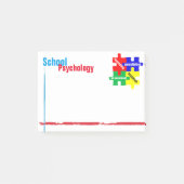 Schulpsychologie-Puzzlespiel-Post-Itanmerkungen Post-it Klebezettel (Vorderseite)