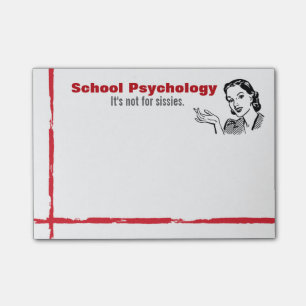 Schulpsychologie-Richtung der Post-it Klebezettel