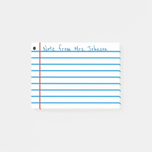 Schulregel Post-it Klebezettel (Vorderseite)