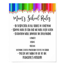 Schulregeln der Mama, Regeln für den Schulunterric