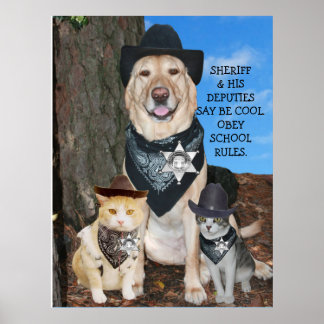 SCHULREGELN DER OBEY. POSTER